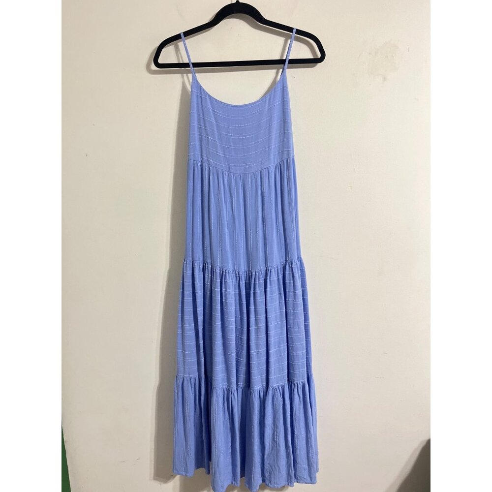 Haute Hippie Spaghetti Strap Midi Dress Blue S - Picture 2 of 11